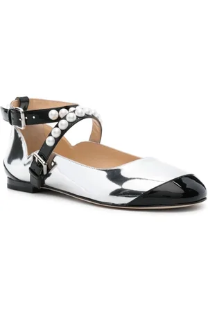 Mach & Mach Ballerina Bicolor In Pelle