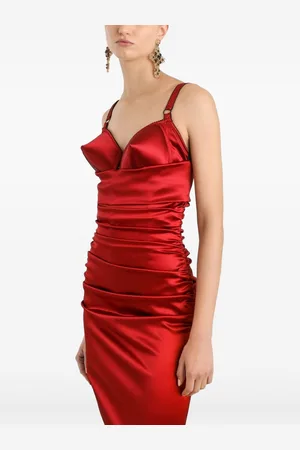 Dolce & Gabbana Abito Drappeggiato In Raso