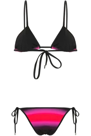 The Attico Bikini Con Stampa Sfumata