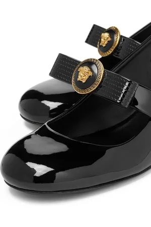 VERSACE Decolleté Gianni Ribbon In Vernice
