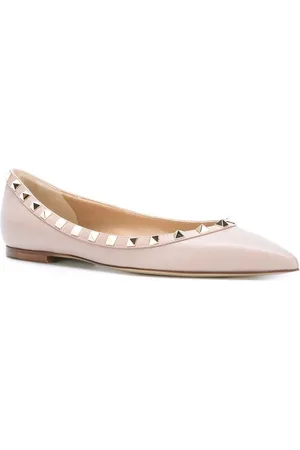 VALENTINO GARAVANI Ballerina Rockstud In Pelle