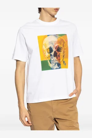 Paul Smith T-shirt Skull Square In Cotone