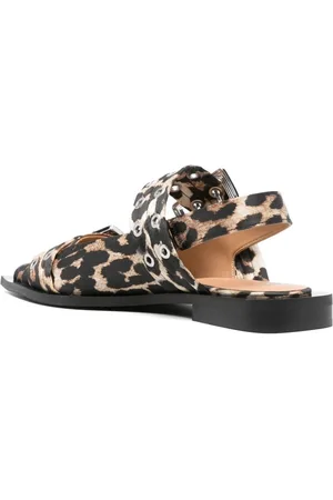 Ganni Ballerina Slingback Leopardata