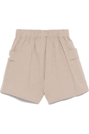 EA7 Shorts Rigati In Cotne