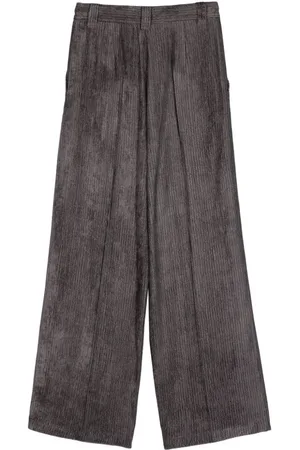 ALYSI Pantalone Ampio In Velluto