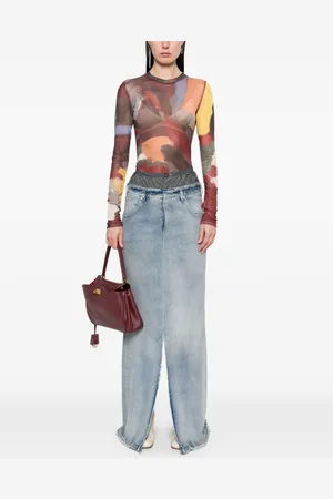 Maison Margiela Gonna Lunga In Jeans
