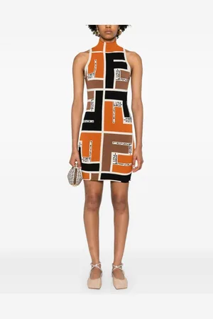 Fendi Abito Stampa Geometrica