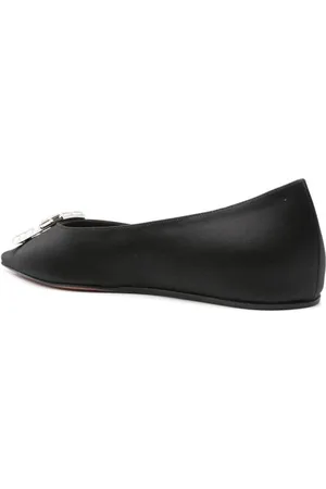 Amina Muaddi Ballerina Camelia In Pelle