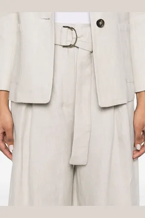 Max Mara Pantalone Ampio In Lino