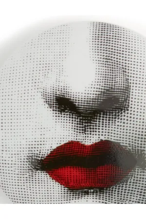 FORNASETTI Scatola Tonda Tema E Variazioni N.397 Rosso/nero/