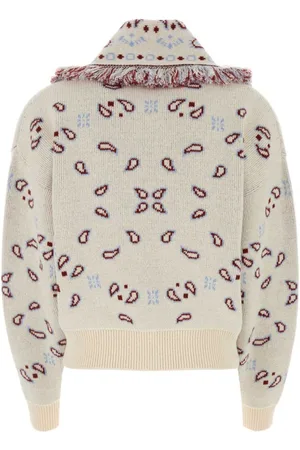 Alanui Cardigan Corto Bandana In Cahsmere