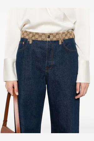 Gucci Jeans Boyfriend Con Dettaglio Gg