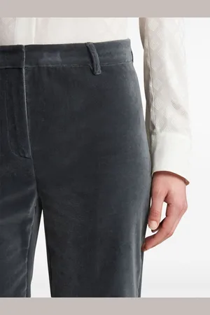 Etro Pantalone A Zampa In Velluto