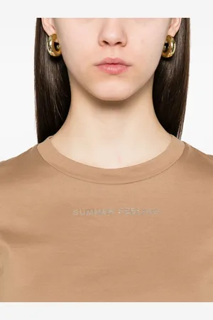Max Mara T-shirt Summer Feeling In Cotone