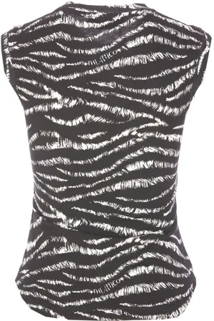 The Attico Top In Cotone Zebrato