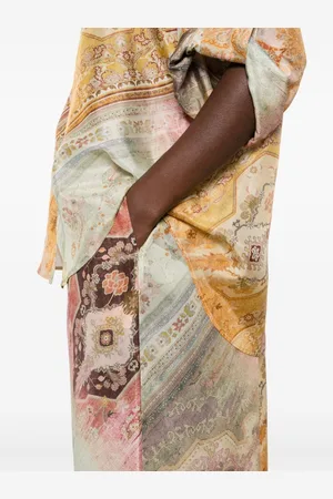ZIMMERMANN Pantalone Tallow In Seta Stampato