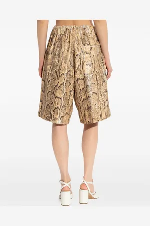 DRIES VAN NOTEN Bermuda Pitonato Con Paillettes