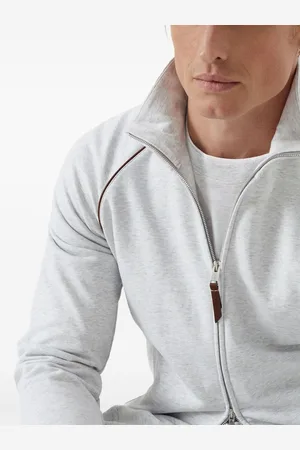 Brunello Cucinelli Felpa In Cotone Con Zip