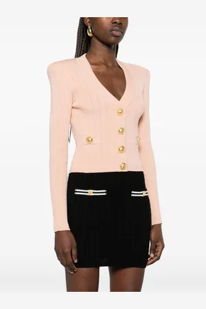 Balmain Cardigan In Maglia Con Bottoni