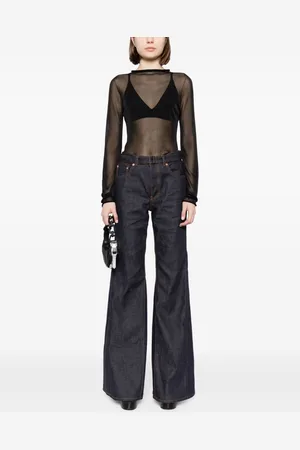SACAI Jeans A Zampa In Denim