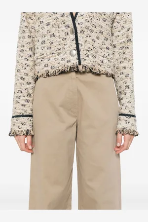 FORTE FORTE Pantalone A Vita Alta In Cotone