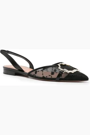 MALONE SOULIERS Ballerina Slingback Misha In Rete Impreziosita