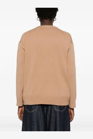 Max Mara Maglia In Lana Con Logo