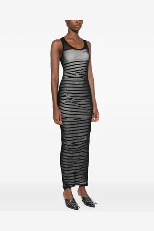 Jean Paul Gaultier Abito Lungo Mariniere