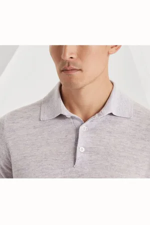 Brunello Cucinelli Polo In Maglia Di Lino