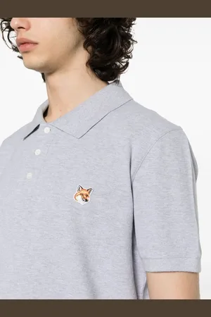 Maison Kitsuné Polo Fox Head In Cotone