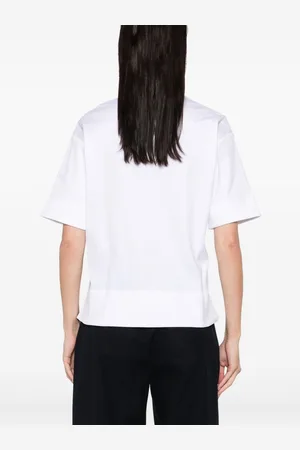 Max Mara T-shirt In Cotone Con Logo
