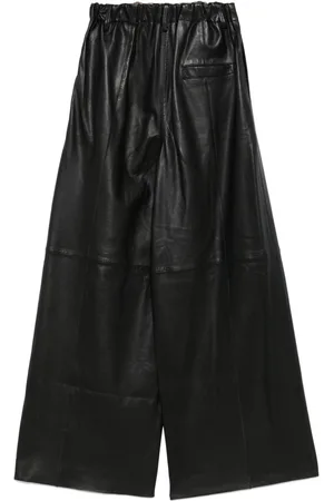 ALYSI Pantalone Ampio In Pelle