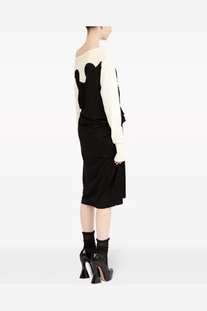 Maison Margiela Abito Midi In Misto Cotone