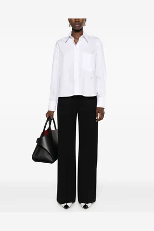 Victoria Beckham Camicia Cropped In Cotone