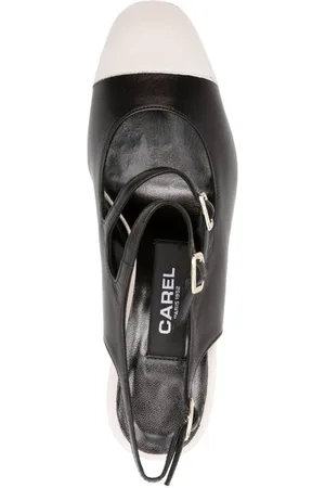 Carel Decolleté Mary Jane Papaya In Pelle