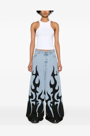 Vetements Top Smanicato In Cotone Con Logo