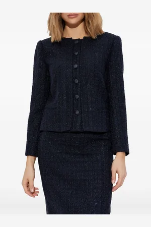 Emporio Armani Blazer Corto In Tweed