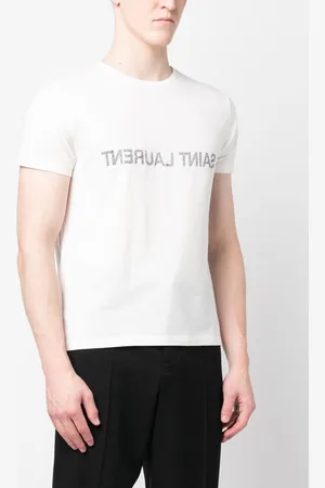 Saint Laurent T-shirt In Cotone Con Logo