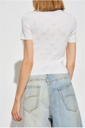 Balenciaga Maglia In Lana Traforata