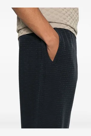 Emporio Armani Pantalone Tuta Con Logo Allover