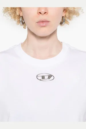 Diesel T-shirt Oval-d In Cotone