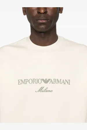 Emporio Armani Felpa In Cotone Con Logo