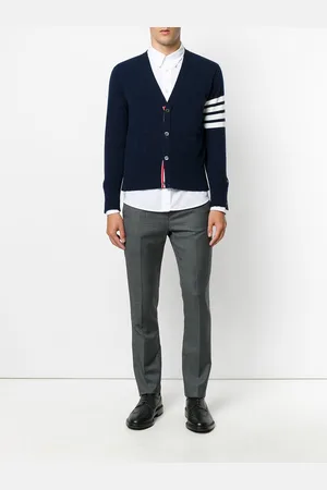 Thom Browne Cardigan 4bar In Cashmere