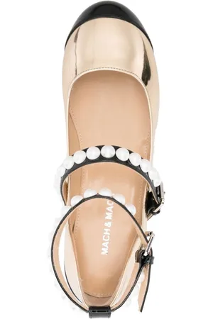 Mach & Mach Ballerina Bicolor In Pelle