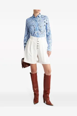 Etro Camicia In Misto Cotone E Seta