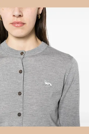 Maison Kitsuné Cardigan Baby Fox In Lana