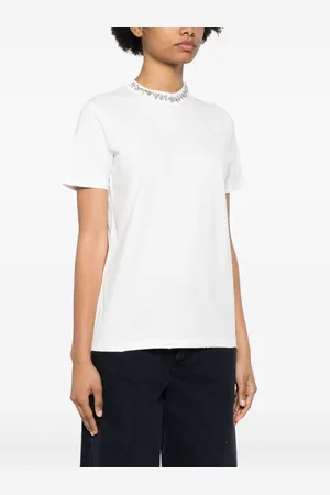 Golden Goose T-shirt In Cotone Ricamata