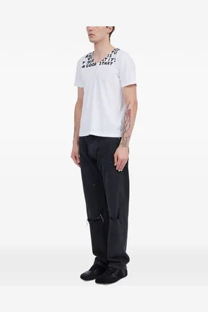 Maison Margiela T-shirt In Cotone Stampata