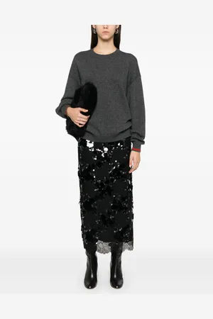Gucci Maglia In Lana Con Dettaglio Web