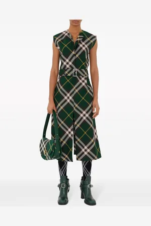 Burberry Abito Midi In Lana